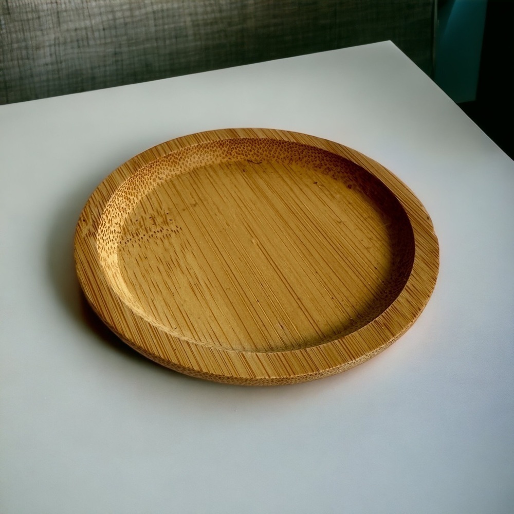 Wooden Bamboo Plant Saucer Drip Tray - Picture 6 of 14